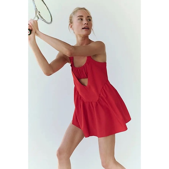 free people athletic dress Baseline UV Protection Tennis by FP Movement, Brown, XS This mini Free People Easy Does It